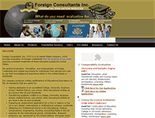 Tablet Screenshot of foreignconsultants.com